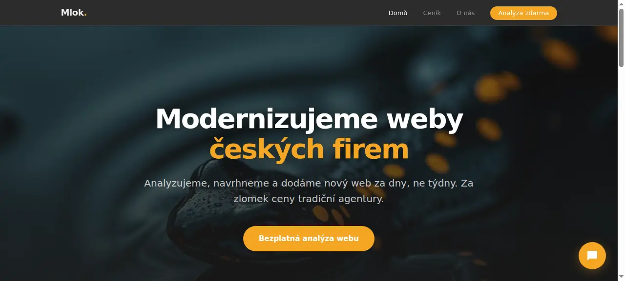 Náhled webu mlokweb.cz